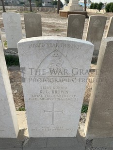 BAGHDAD (NORTH GATE) WAR CEMETERY - BROWN, K G